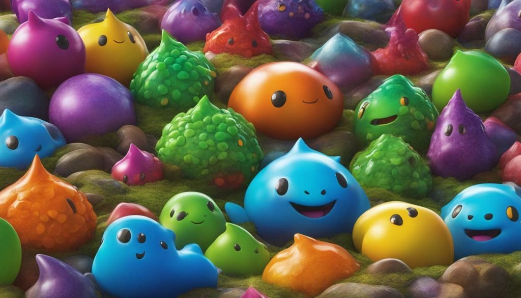 slimes from Dragon Quest