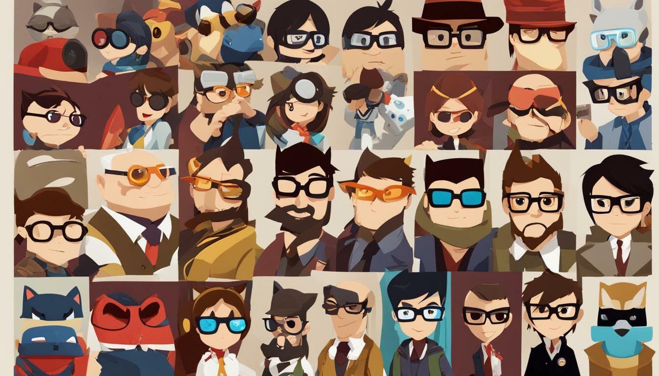 video game characters with glasses